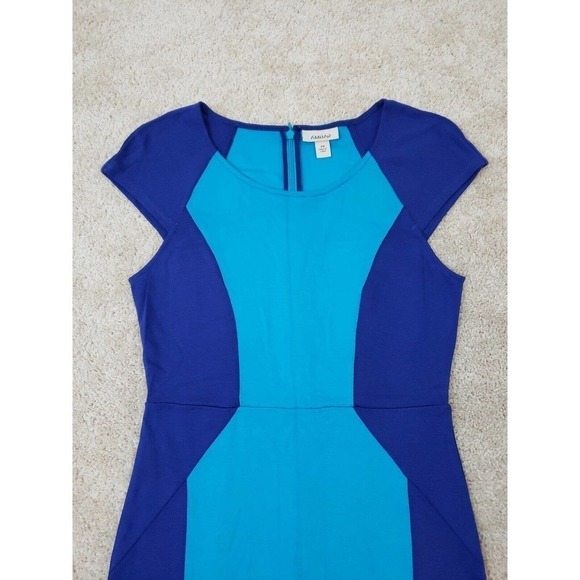 Ambar~Woman Size XS~Blue/Purple Colorblock Summer Dress Stretch. - Picture 8 of 9